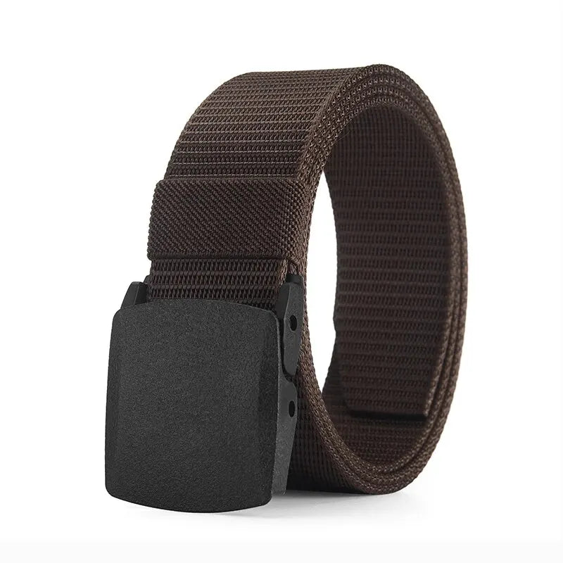 Men's and Women Belt Outdoor Casual Canvas Belt Metal