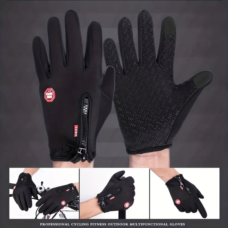 Winter Gloves For Men and Women Touchscreen Warm Outdoor Cycling Driving Motorcycle Cold Gloves Windproof Non Slip Gloves