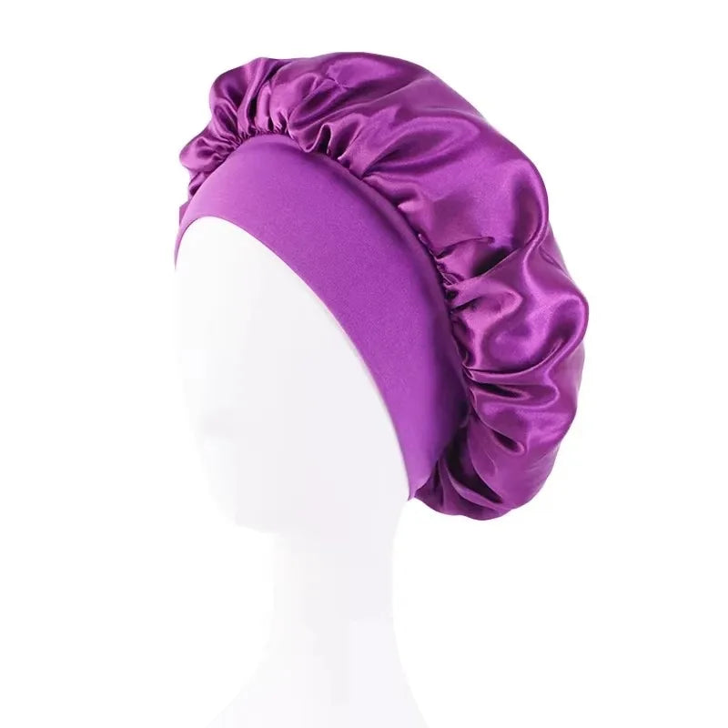 Unisex Head Wrap Elastic Band Cap Hair Care Bonnet Night Hat bonnet de nuit