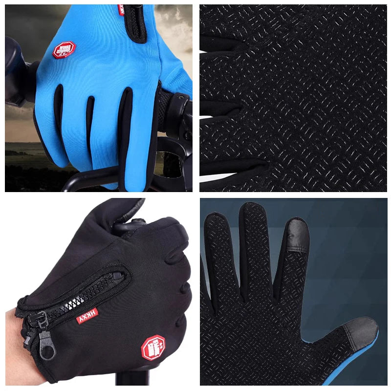 Winter Gloves For Men and Women Touchscreen Warm Outdoor Cycling Driving Motorcycle Cold Gloves Windproof Non Slip Gloves