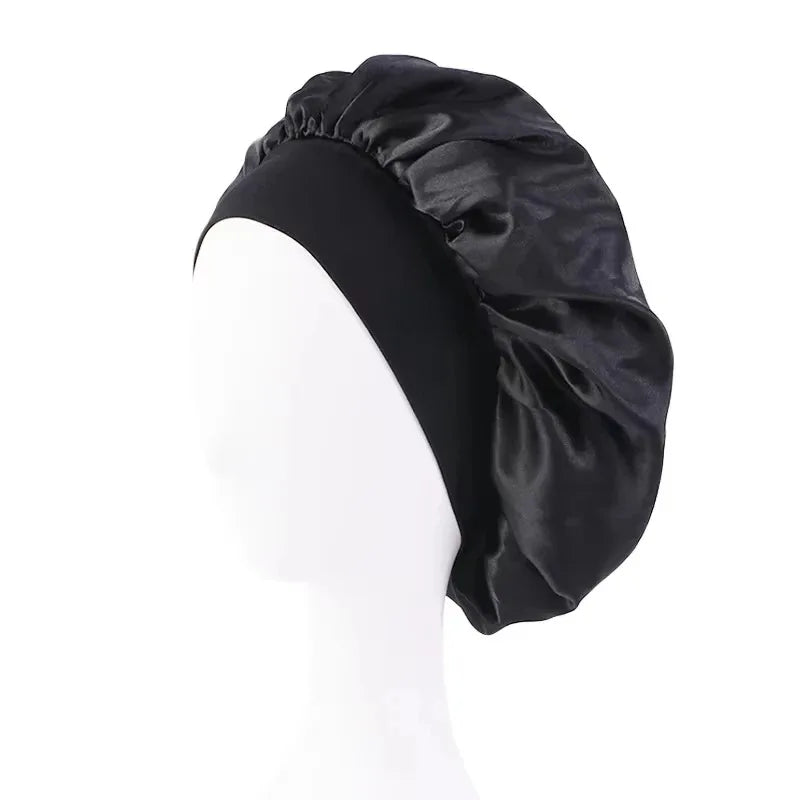 Unisex Head Wrap Elastic Band Cap Hair Care Bonnet Night Hat bonnet de nuit