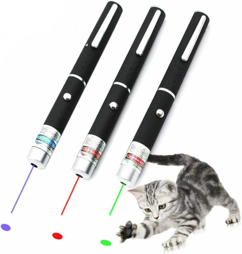 3 Packs Laser Pointer Pen Green Blue Red Light Visible Beam