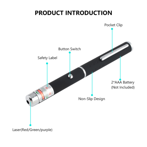 3 Packs Laser Pointer Pen Green Blue Red Light Visible Beam