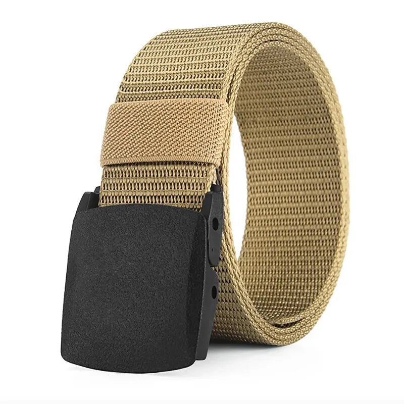 Men's and Women Belt Outdoor Casual Canvas Belt Metal