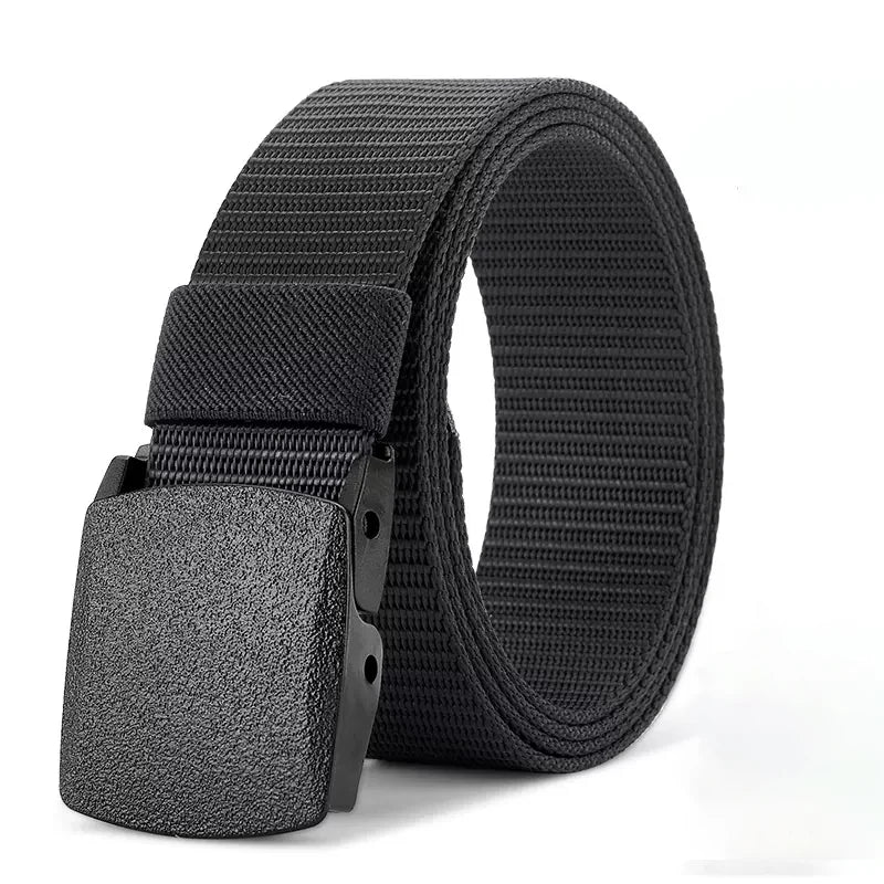 Men's and Women Belt Outdoor Casual Canvas Belt Metal