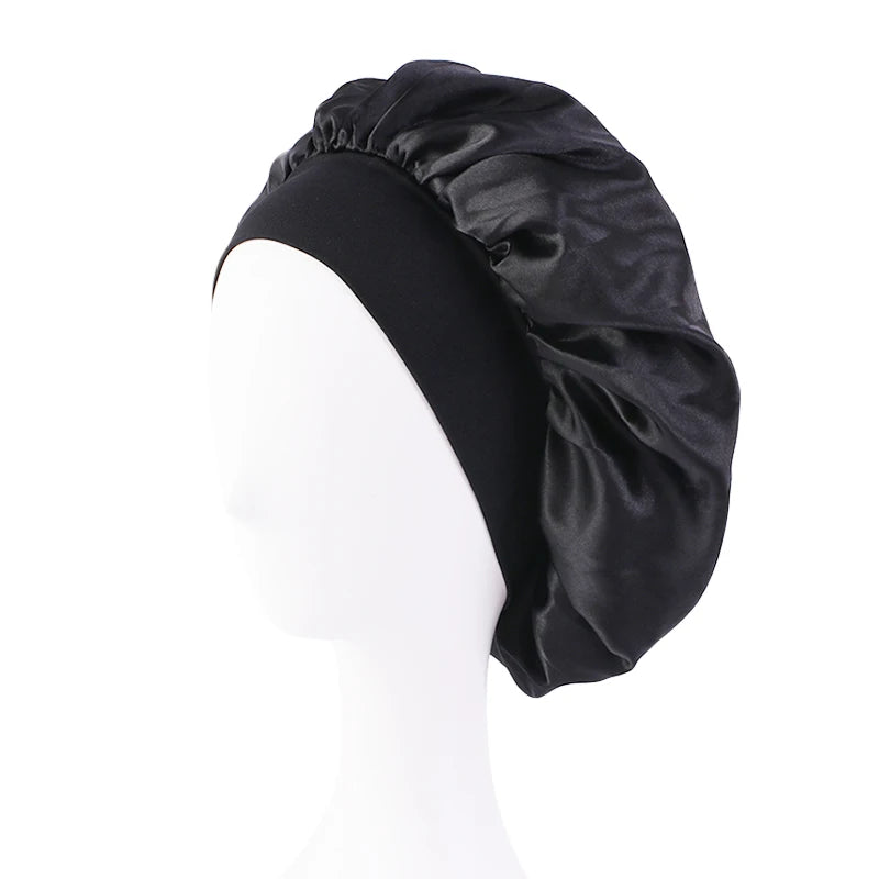 Unisex Head Wrap Elastic Band Cap Hair Care Bonnet Night Hat bonnet de nuit