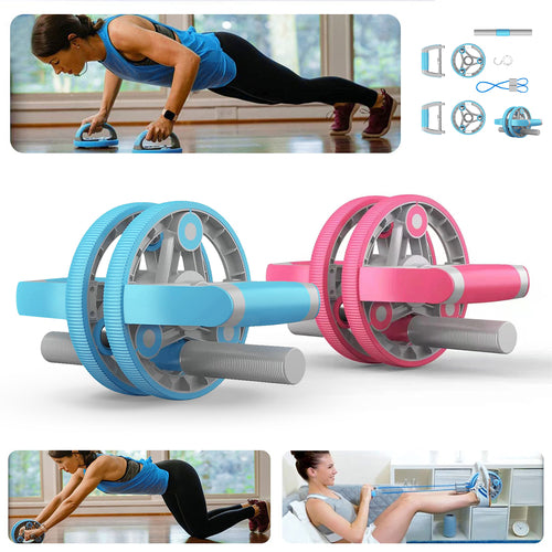 Abdominal Wheel with Pull Strap