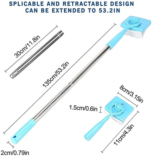 Baseboard Retractable Cleaning Brush Mop